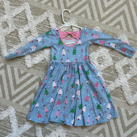 Eleanor Rose Candy Trees Knit Joy Dress Size 5-6 - Picture 2 of 2